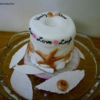 Seashell Candle Cake