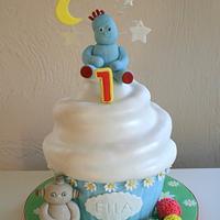 In the night garden themed Giant cupcake