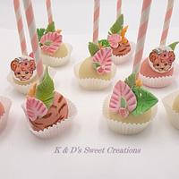 Little tiger themed candy bar for girls