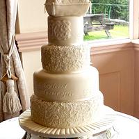Cinderella Wedding Cake - Honeybunch Cake Company