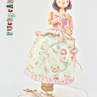 Vintage Doll Cake