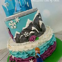 Frozen Ice castle and ruffles