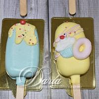 sweets themed cakepopsicles