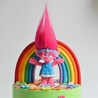 Poppy/ trolls cake