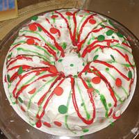 Christmas drizzled cake