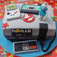 80s inspired cake for a 30th