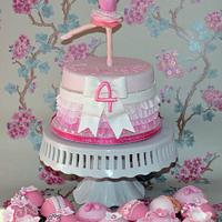 Ballerina Ruffle Cake