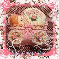 Vintage Baby Carriage Cake
