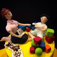 Birthday cake for a child psyhcologist