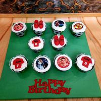 "Football cupcakes-Manchester United"