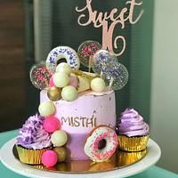 Sweet sixteen birthday  cake 