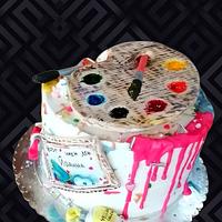 Paint Art cake