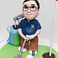 Golfer Cake