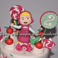 Masha and the bear cake