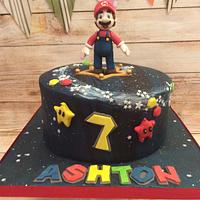 Mario Galaxy 'Yahoo' cake