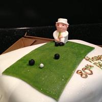 80th Bowling Green Cake