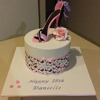 Butterfly 18th Cake