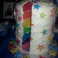 Rainbow Star Cake