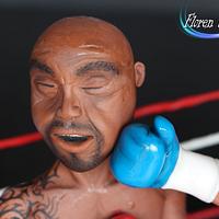 Boxing - sport Cake for Peace collaboration.