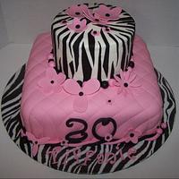 Quilted Zebra Birthday Day