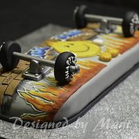"skate board" cake