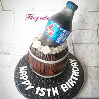 Thums up theme cake