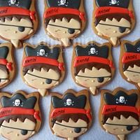 Pirate decorated cookies