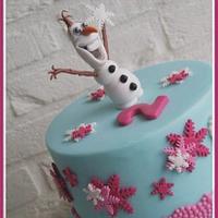 Olaf - Frozen ruffle cake Olaf Cupcakes