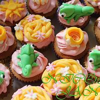 repunzel cupcakes