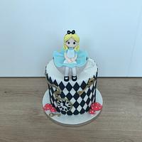 Alice in the wonderland cake
