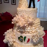 International wedding cake