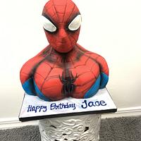 Spider-Man Bust Cake - cake by Maythé Del Angel - CakesDecor