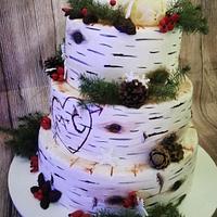 New Year's Wedding Cake
