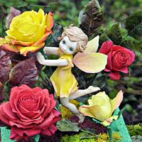 Rose fairy. Away with the Fairies for the Irish Sugarcraft Show 2016