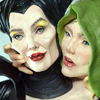 "Maleficent & Aurora" for Disney Deviant Sugar Art Collaboration