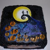 Tim Burton Inspired Cake