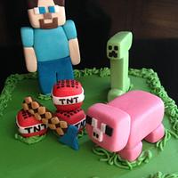 Square minecraft cake
