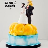 Goku and Milk wedding cake