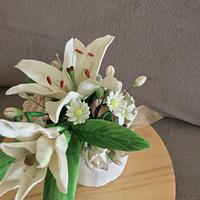 White wedding bouquet 