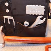 Tools bag cake
