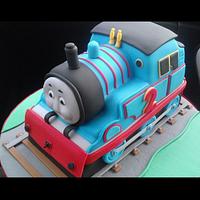 Thomas the tank engine birthday cake. 