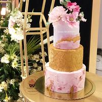 Unique modern wedding cake