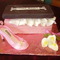 Shoe box cake from Enchanted cakes on FB
