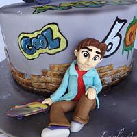 Skateboard cake 