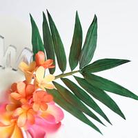 Bold and beautiful tropical flowers cake