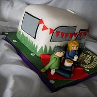 Happy Caravanning 40th Anniversary Cake