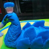 peacock cake