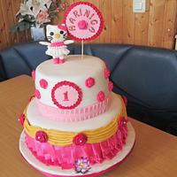 Hello Kitty 1st Birthday cake