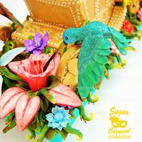 HUMMINGBIRD CARNIVAL CAKE - CARNAVAL BEIJA-FLOR - Sugar Carnival Collaboration 2015
