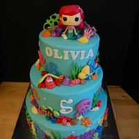 Olivia's Ariel Cake